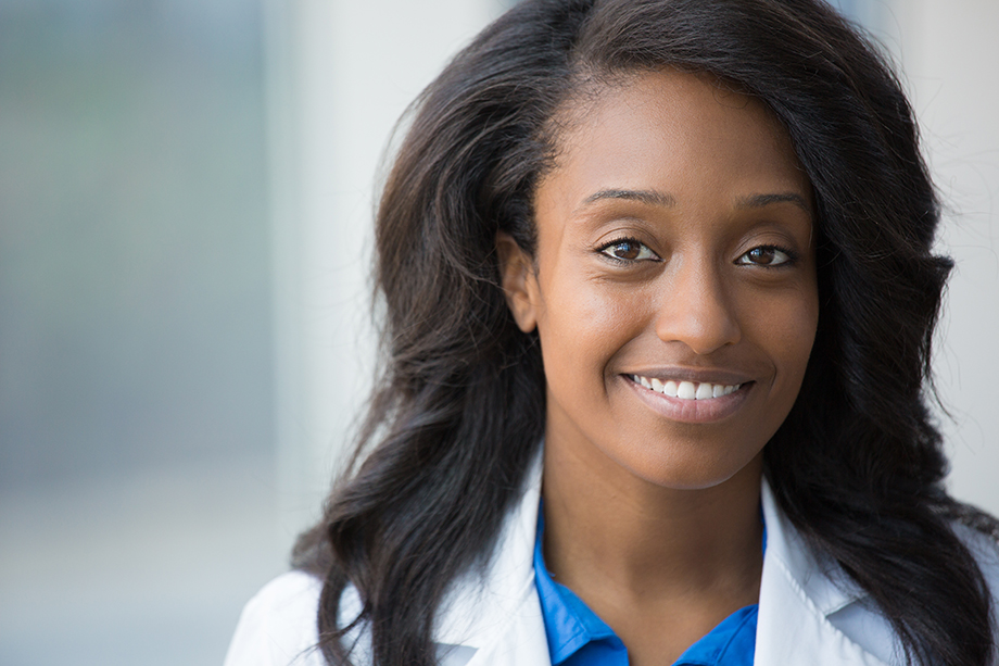 Young female, African-American doctor