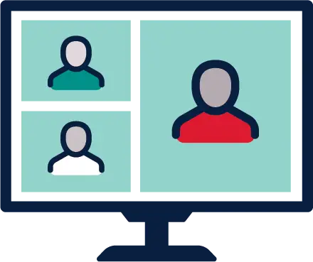 Virtual meeting icon