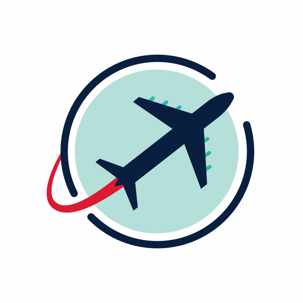 Icono de viaje