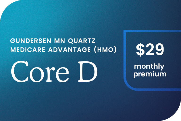Gundersen MN Medicare Advantage (HMO) Core D $29 prima mensual