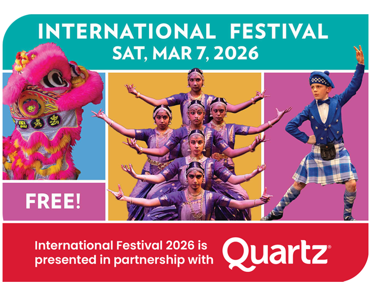 International Festival - Sat Mar 7 2026, Free, Presented in partnership with Quartz