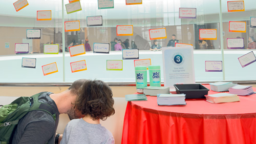 Festivalgoers of all ages shared their cultural traditions on our community wall.