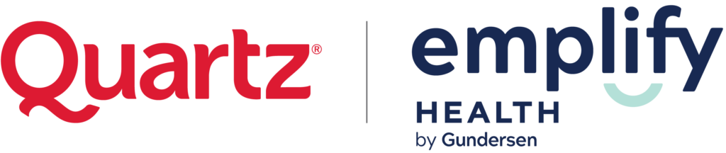 Quartz and Emplify Health by Gundersen logo